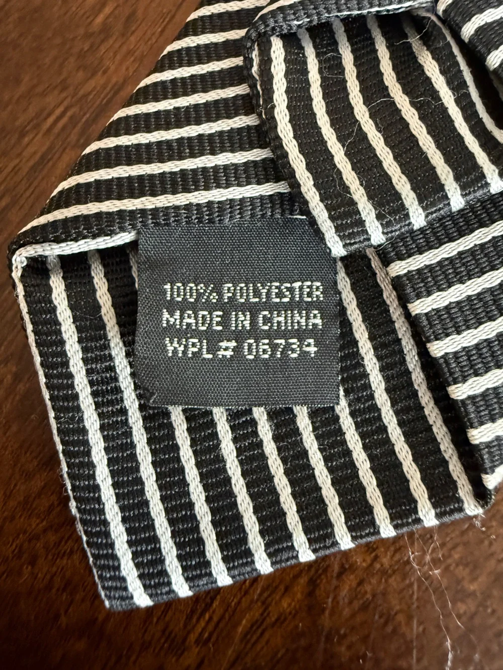 Set of 2 Boys Striped Black and White Tie + Dark/Light Blue Stripes Ties 4-6yo